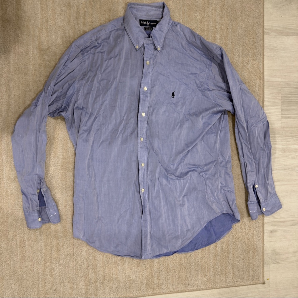Ralph‎ Lauren Casual Blue Button Down Shirt
